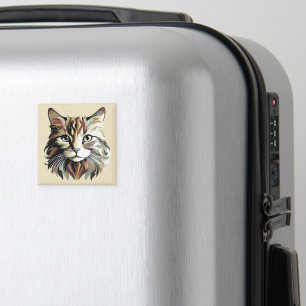 Aimant Magnat de design d'art de portrait de chat