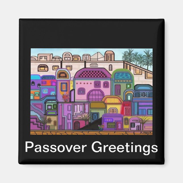 Aimant Magnat de la Pâque de la Tapisserie de Jérusalem (Devant)