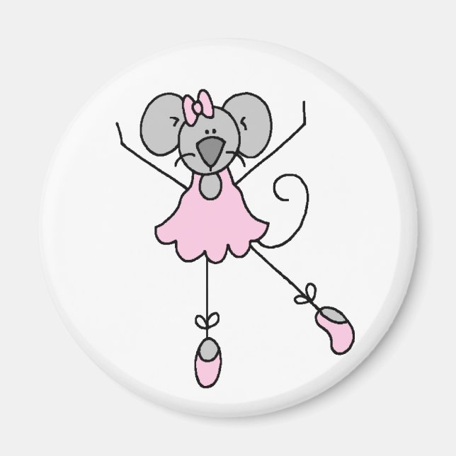 Aimant Magnat de la souris Ballerina (Devant)