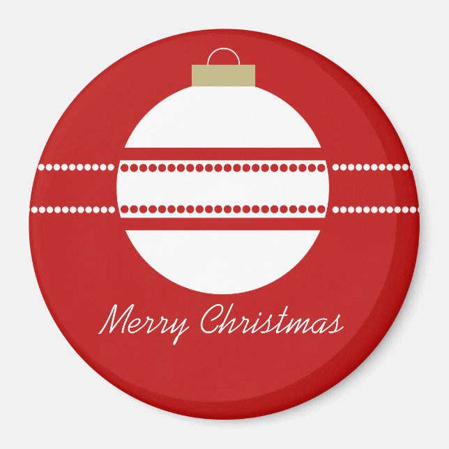 Aimant Magnat de Noël simple et chic (Devant)