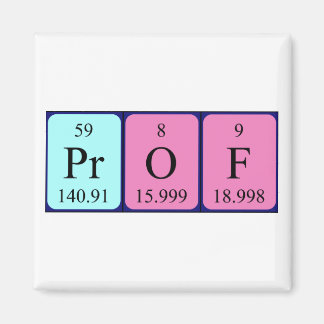 Aimant Magnat de nom de table périodique Prof