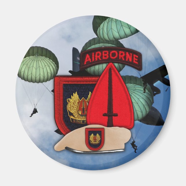 Aimant Magnat de patch d'opérations spéciales USSOCOM USA (Devant)