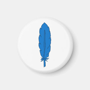 Aimant Magnat de plume bleu de clan SCA