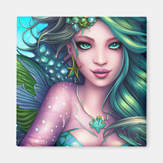 Aimant Magnat de poupée de sirène (Devant)