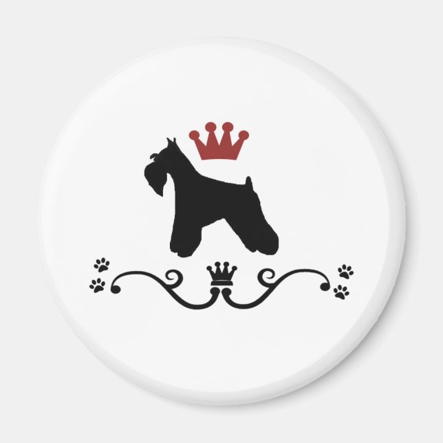 Aimant Magnat de règle Schnauzers (Devant)