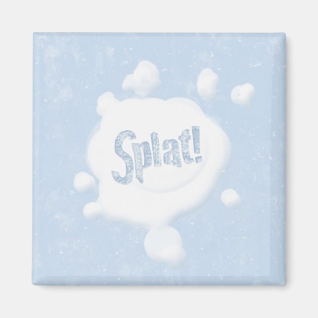 Aimant Magnat de splat de snowball (Devant)