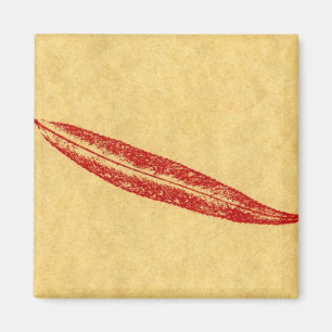 Aimant Magnat d'impression de la nature feuille