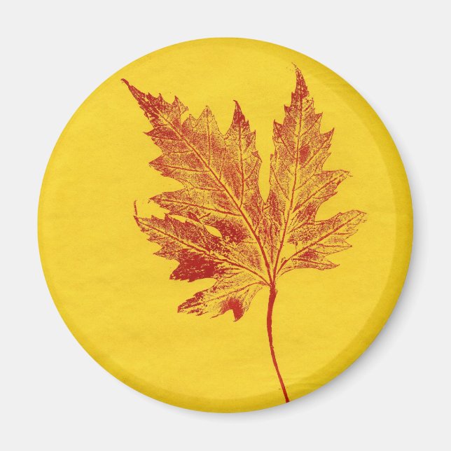 Aimant Magnat d'impression de la nature feuille (Devant)
