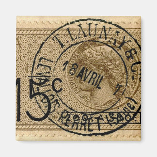 Aimant Magnat d'impression de timbre d'antiquité vintage