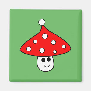 Aimant Magnat du champignon de Santa Hat