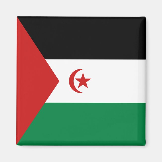 Aimant Magnat du drapeau du Sahara occidental (Devant)