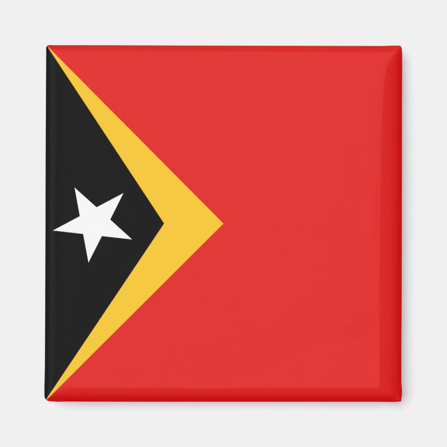 Aimant Magnat du drapeau du Timor oriental (Devant)