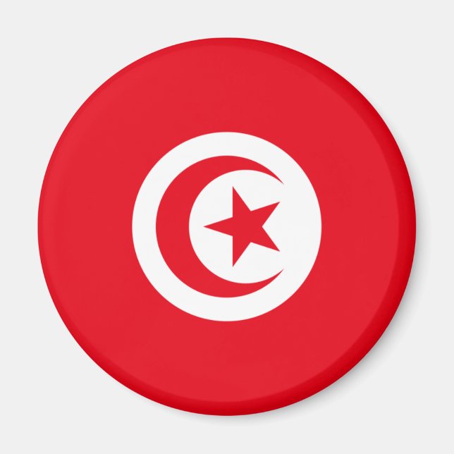 Aimant Magnat du drapeau tunisien (Devant)