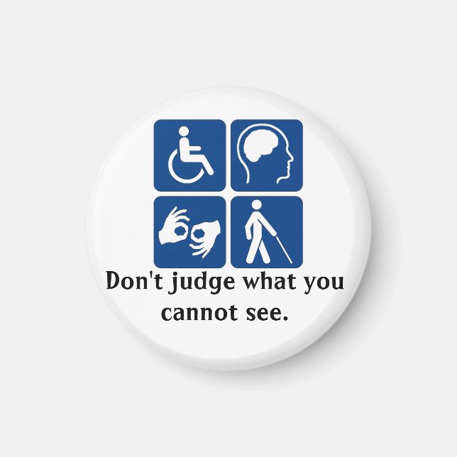 Aimant Magnat Handicap Invisible (Devant)