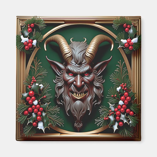 Aimant Magnat Krampus Art nouveau (Devant)