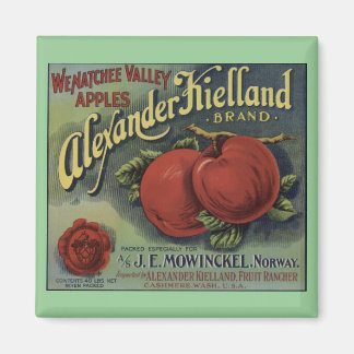 Aimant Magnat Lable Crate des Pommes Washington