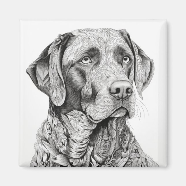Aimant Magnat Labrador Retriever (Devant)