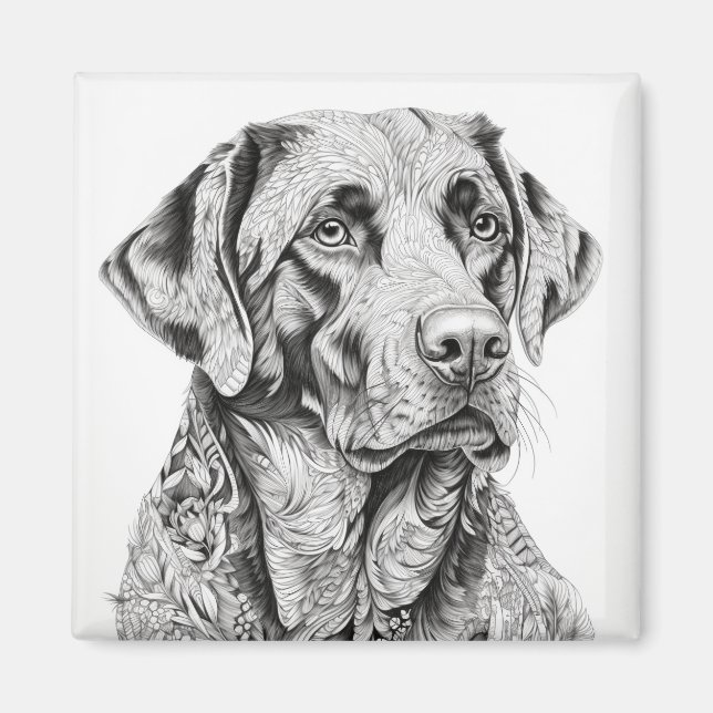 Aimant Magnat Labrador Retriever (Devant)