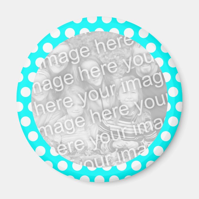 Aimant Magnat photo à cadre de point de Polka (Devant)