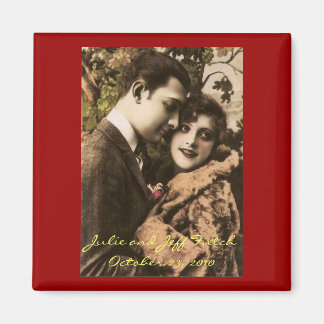Aimant Magnat photo de couple vintage romantique