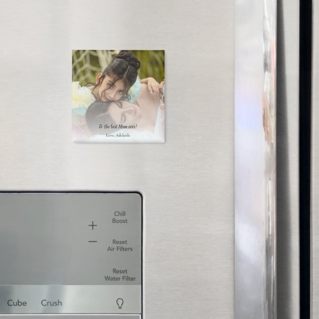 Aimant Magnat photo de la meilleure maman jamais (In situ (réfrigérateur))