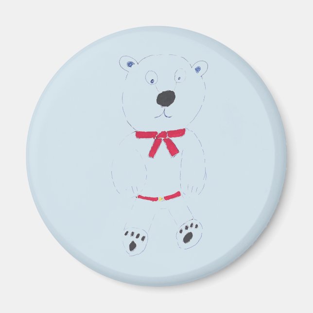 Aimant Magnat rond de l'ours de Barry (Devant)