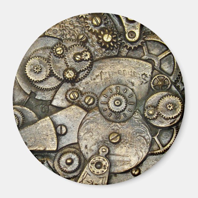 Aimant Magnat rond du mécanisme d'engrenage de surveillan (Devant)