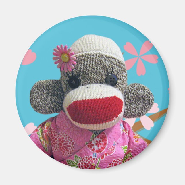 Aimant Magnat Sakura Sock Monkey (Devant)