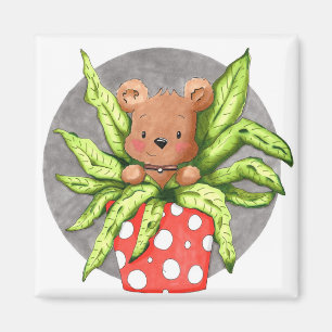 Aimant Magneet carré, studio le dessin joyeux