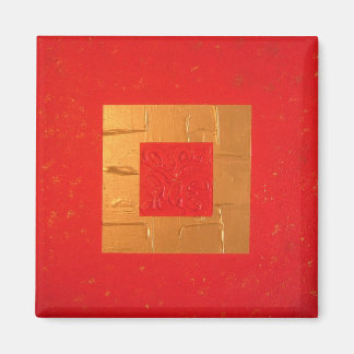 aimant magnet frigo rouge moderne design unique