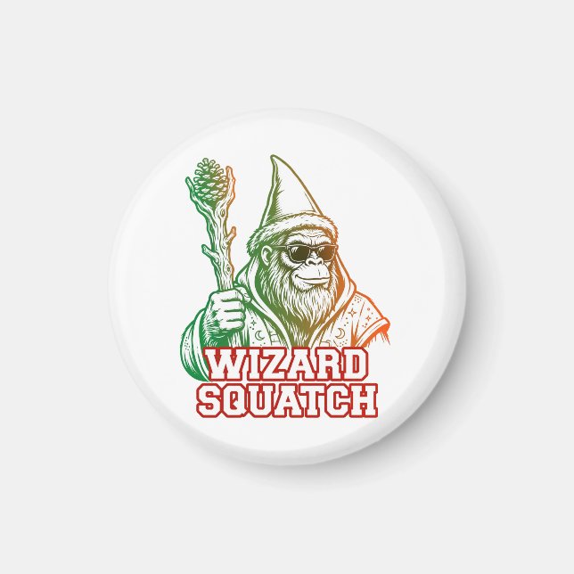 Aimant Magnét Squatch Drôle Bigfoot (Devant)