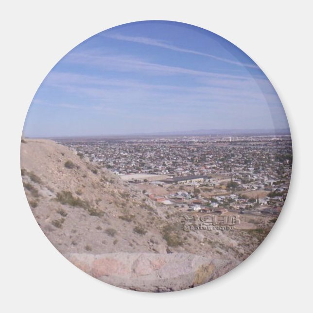 Aimant Magnet, vue sur El Paso (Devant)
