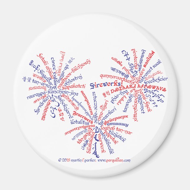 Aimant Magnétiseur de feux d'artifice tout américain (Devant)