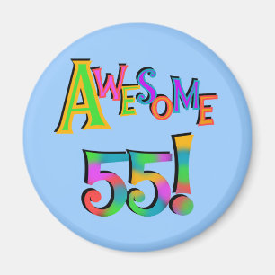 Aimant Magnifique 55 T-shirts et cadeaux d'anniversaire