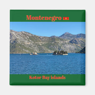 Aimant Magnifique baie de Kotor au Monténégro voyage