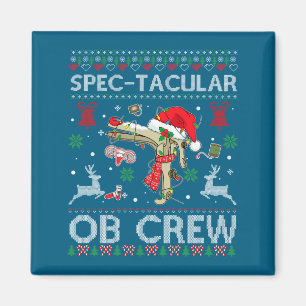 Aimant Magnifique chemise de Noël laide Speculum Ob Crew