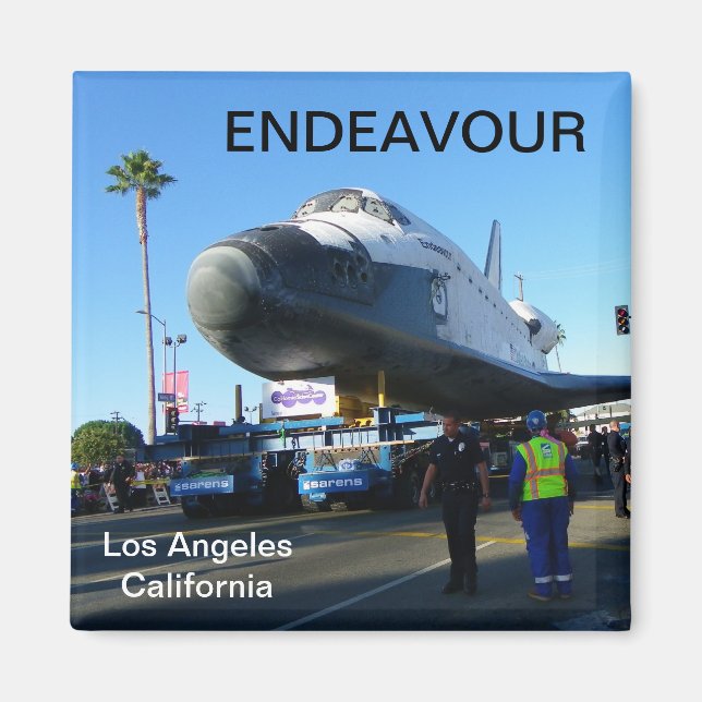 Aimant Magnifique Endeavour/aimant de Los Angeles ! (Devant)