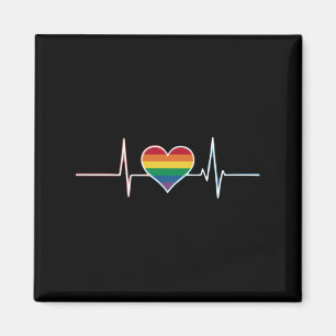 Aimant Magnifique LGBT Fierté Gay Battement de coeur Lesb