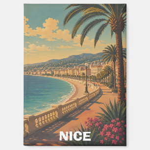 Aimant Magnifique Nice France Promenade des Anglais Rétro