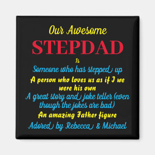 Aimant Magnifique Stepdad Fête des pères citation Black M
