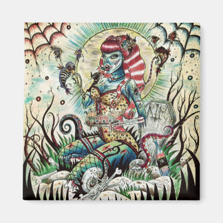 Aimant Magnifique Zombie épingler la fille aimant.