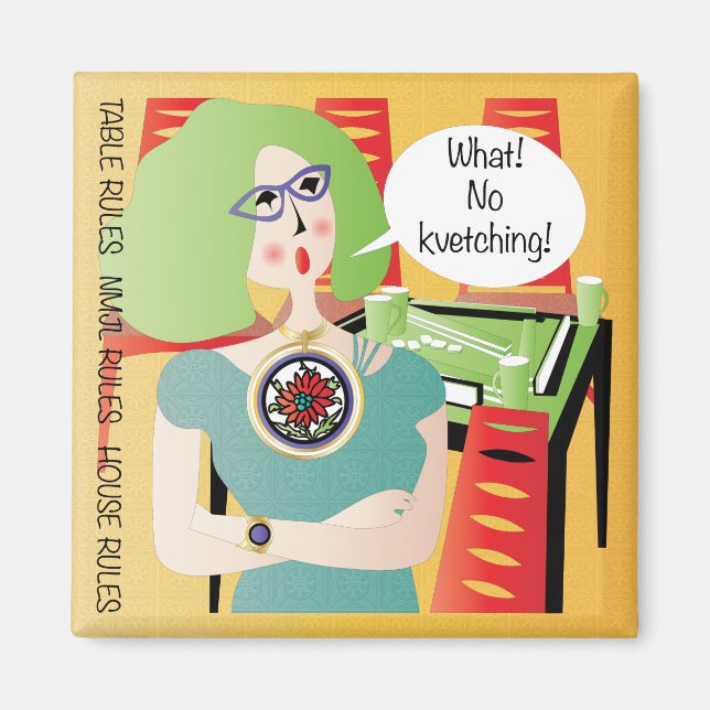 Aimant Mah Jongg Dit Kvetching (Devant)