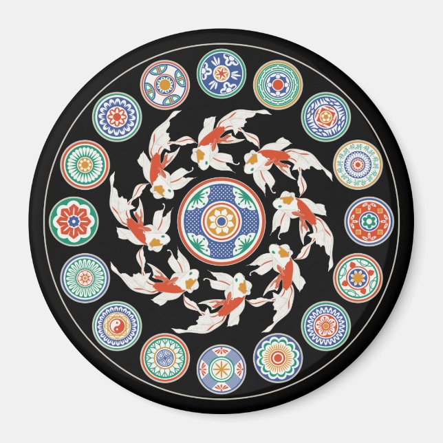 Aimant Mah Jongg Koi (Devant)