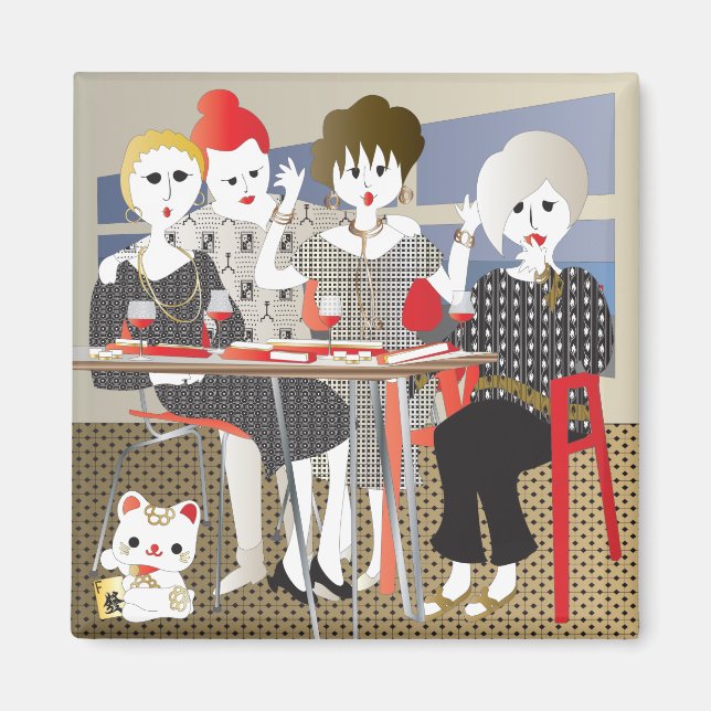 Aimant Mah Jongg MAHJ ! (Devant)