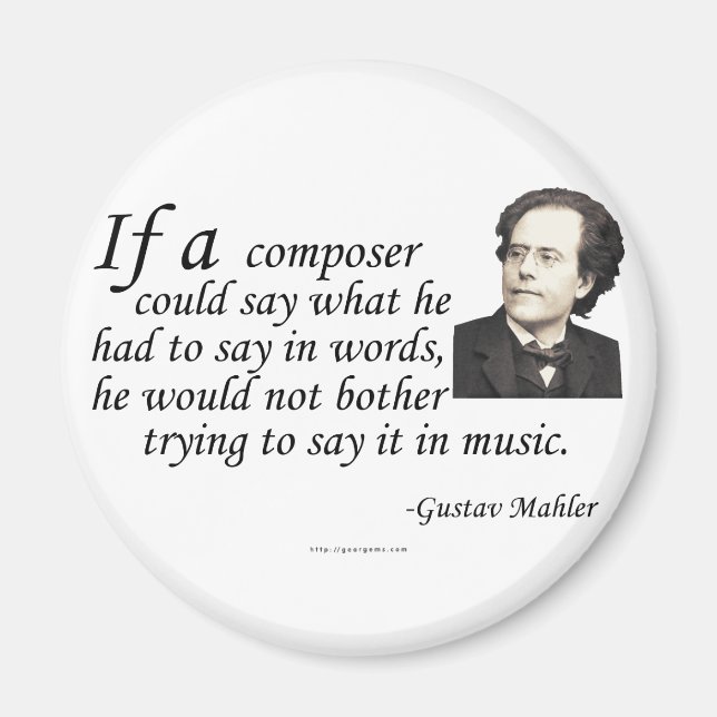 Aimant Mahler sur la composition (Devant)