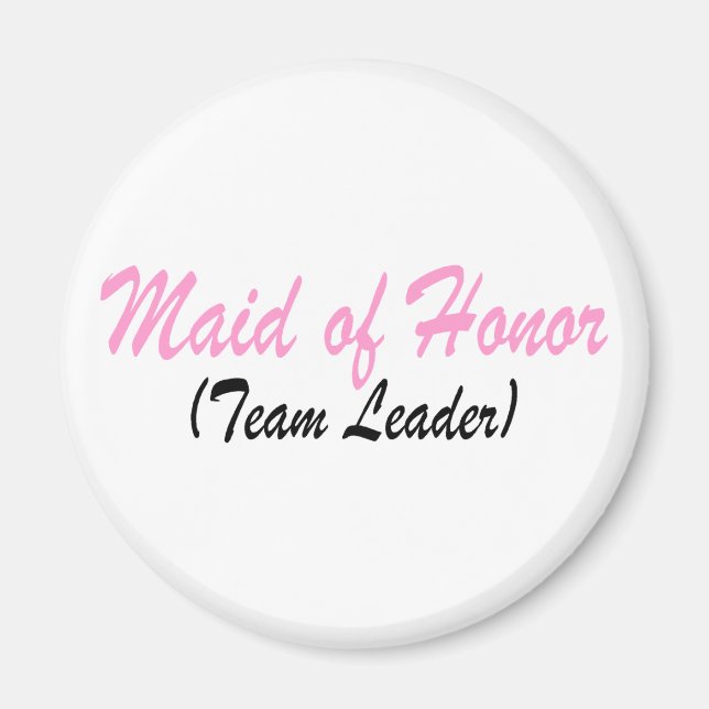 Aimant Maid Of Honor (Chef D'Équipe) (Devant)