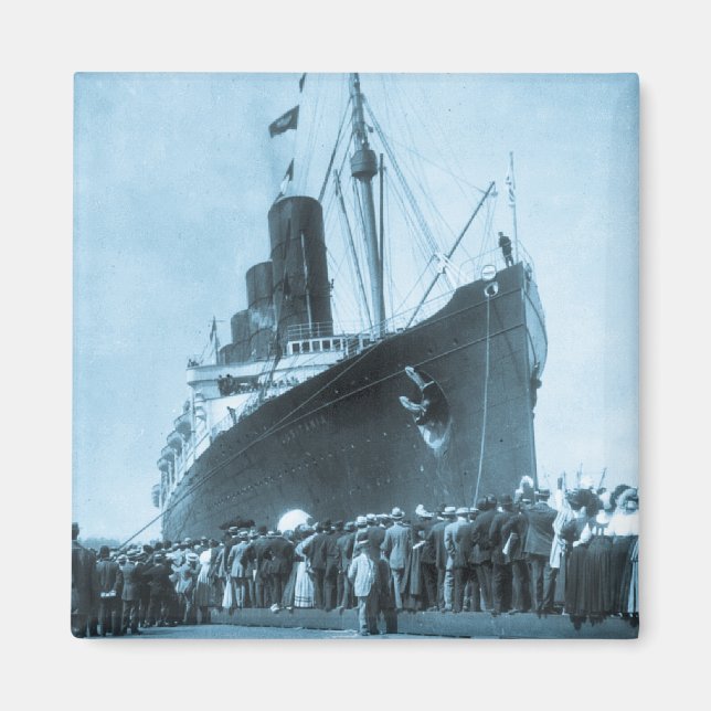 Aimant Maiden Voyage de RMS Lusitania, 13 septembre 1907 (Devant)