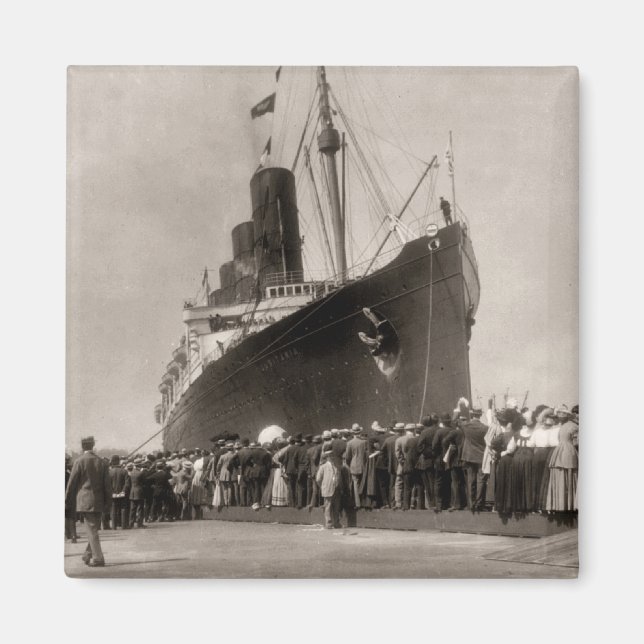 Aimant Maiden Voyage de RMS Lusitania 13 septembre 1907 (Devant)