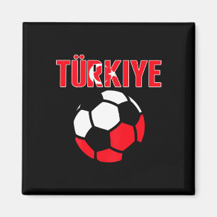 Aimant Maillot de fans de football fiers de Türkiye - Foo