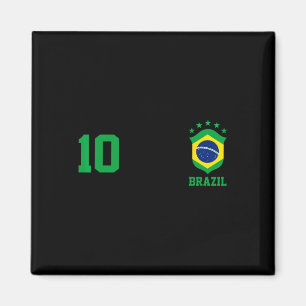 Aimant Maillot de foot Chica Brésil Drapeau Fierté brésil